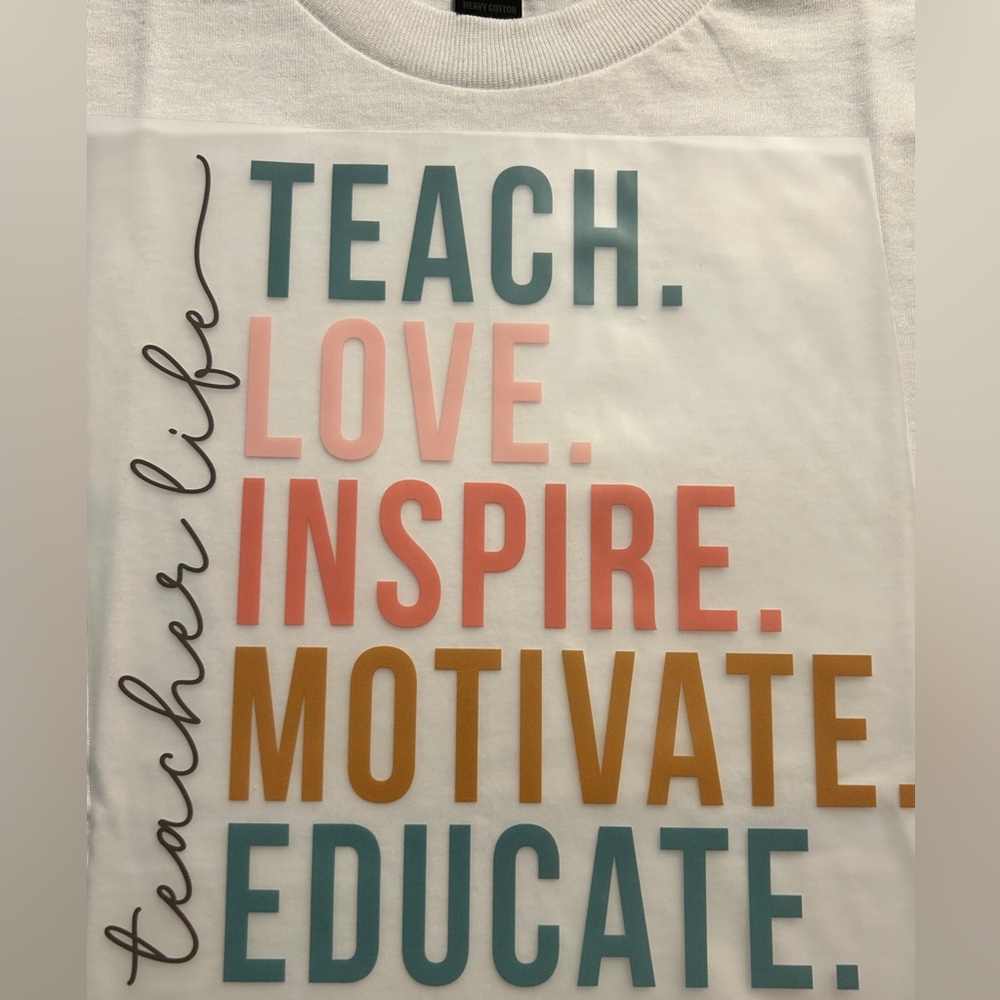 TEACHER Graphic Tshirt   Custom made to order. Sizes small to 3x